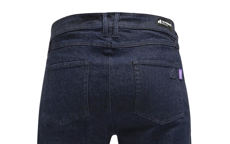 Triple stitched denim panels
